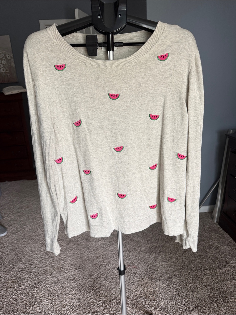 J. Crew Cream Knit Teddie Sweater
